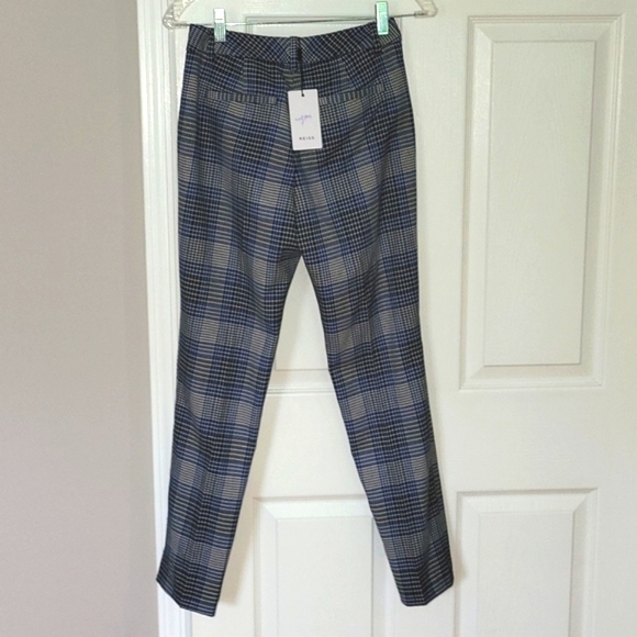 Reiss Josie taylored Trousers, Blue Plaid, Size 2 - Picture 7 of 13
